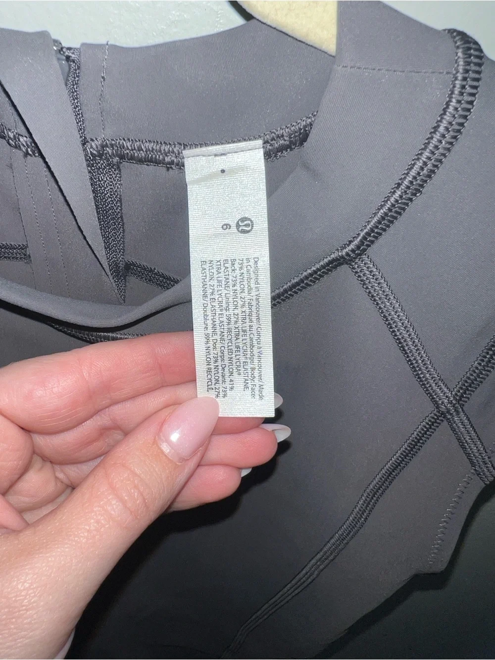 Lululemon grey zip up paddle board swimsuit